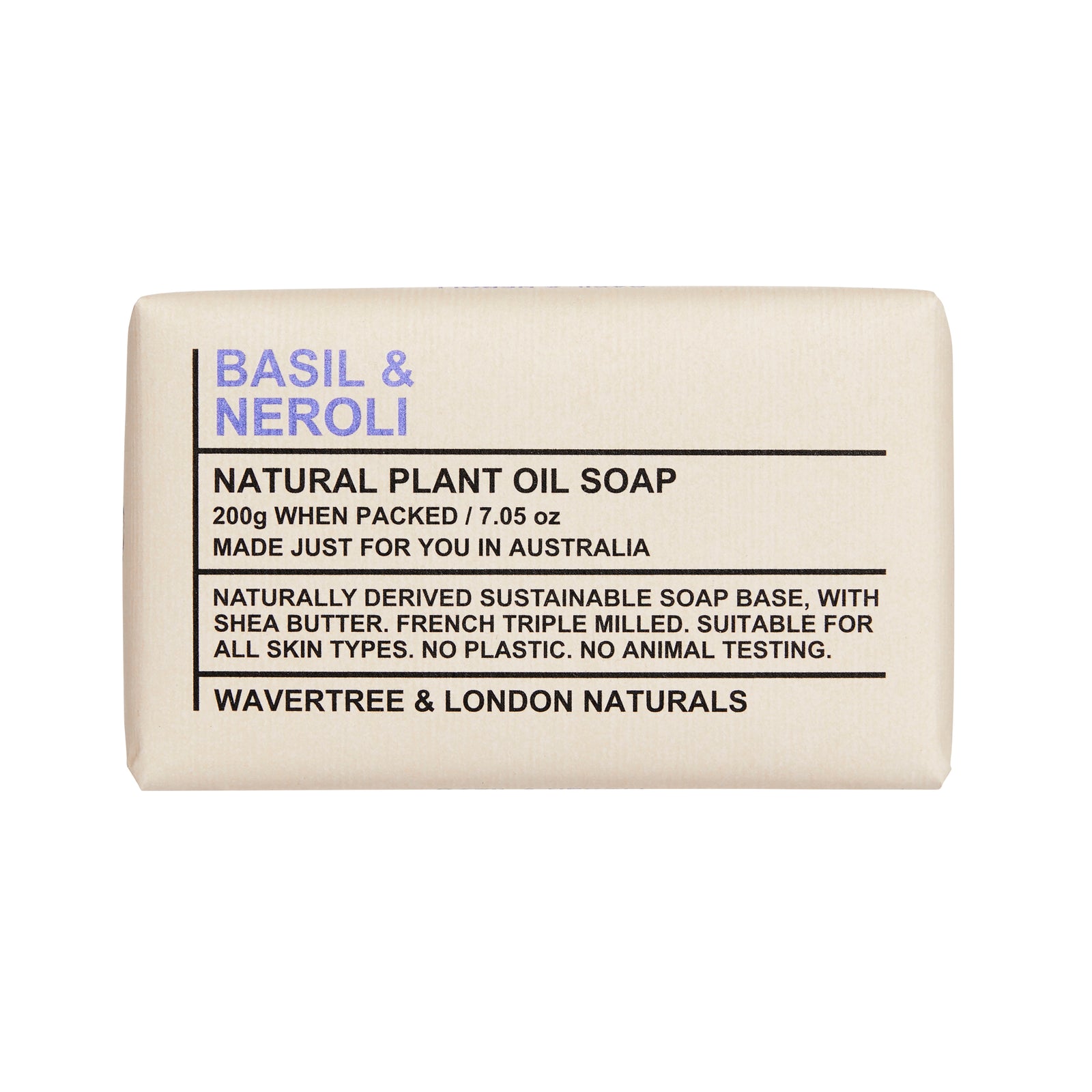 Basil & Neroli Scented Natural Soap Bars [100% Naturally derived]