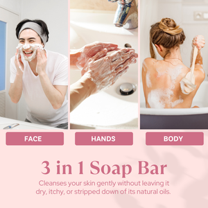 Pink Peony Soap Bar 200g