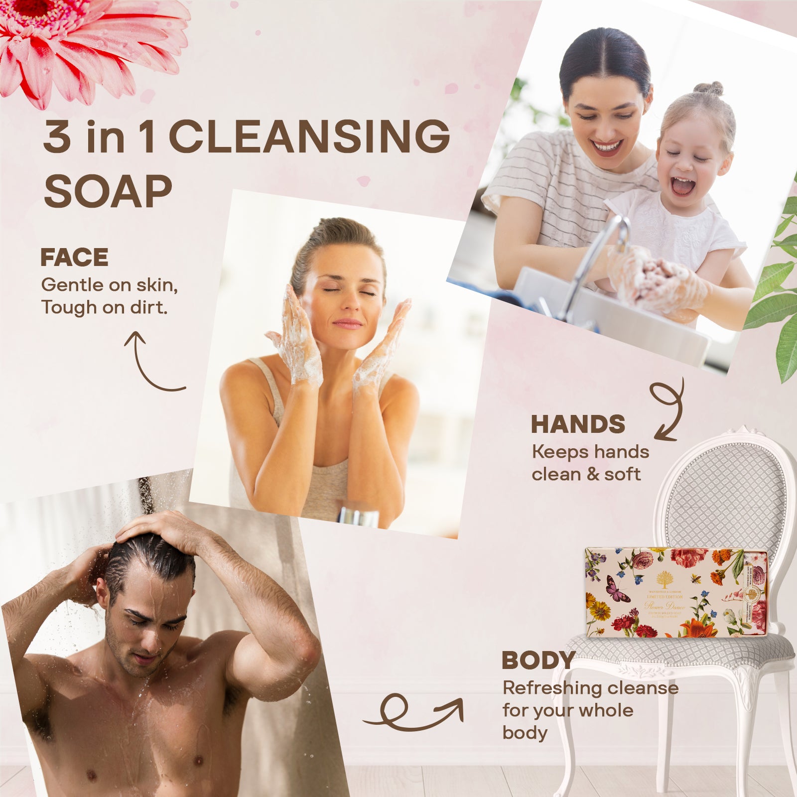 Luxury Floral Soap Gift Set for Women & Men – Wavertree & London Trio