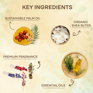 Premium 6 Bars Natural Soap Gift Set Packed in Magnetic Gift Box – Premium Floral & Citrus Scented Soaps (7oz Each) – Triple-Milled, Shea Butter-Enriched Gift for Women & Men