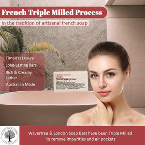 Wavertree & London Marakech Rose Scented Natural Soap Bars [100% Naturally derived]