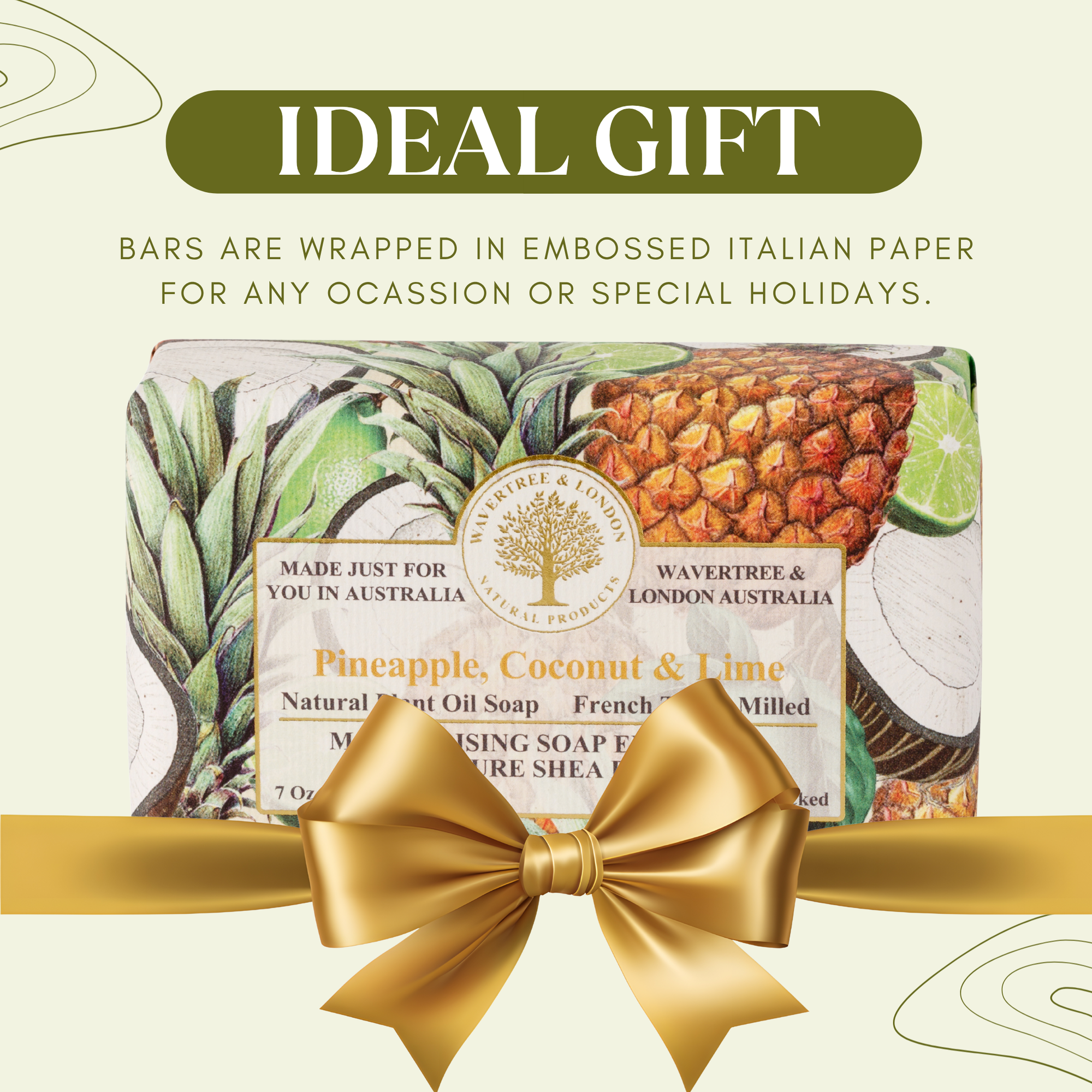 Pineapple, Coconut & Lime Soap Bar 200g