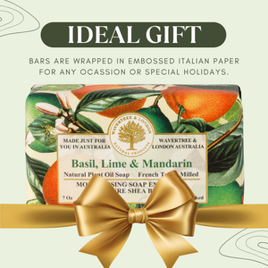 Basil Lime Mandarin Soap Bar 200g