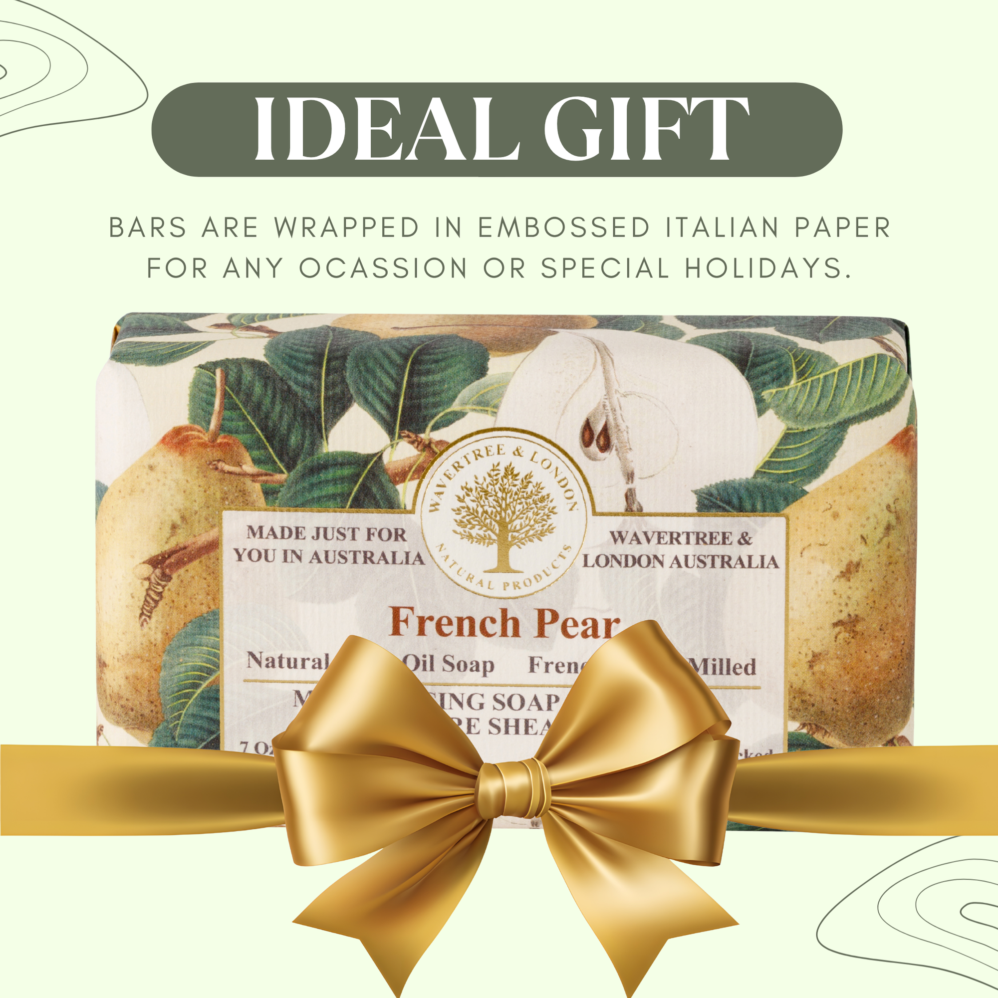 French Pear Soap Bar 200g