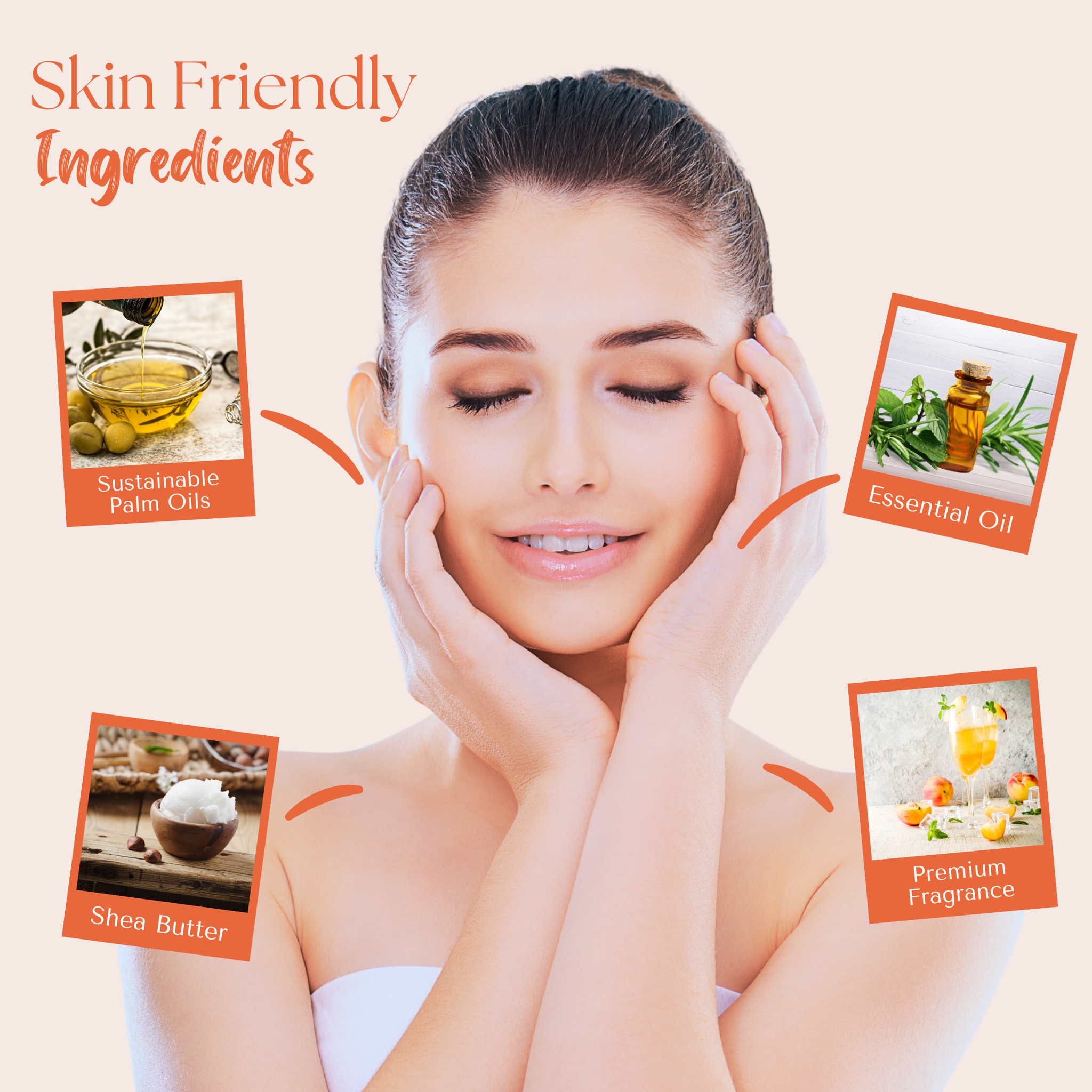 Peach Bellini Soap Bar 200g - Wavertree & London