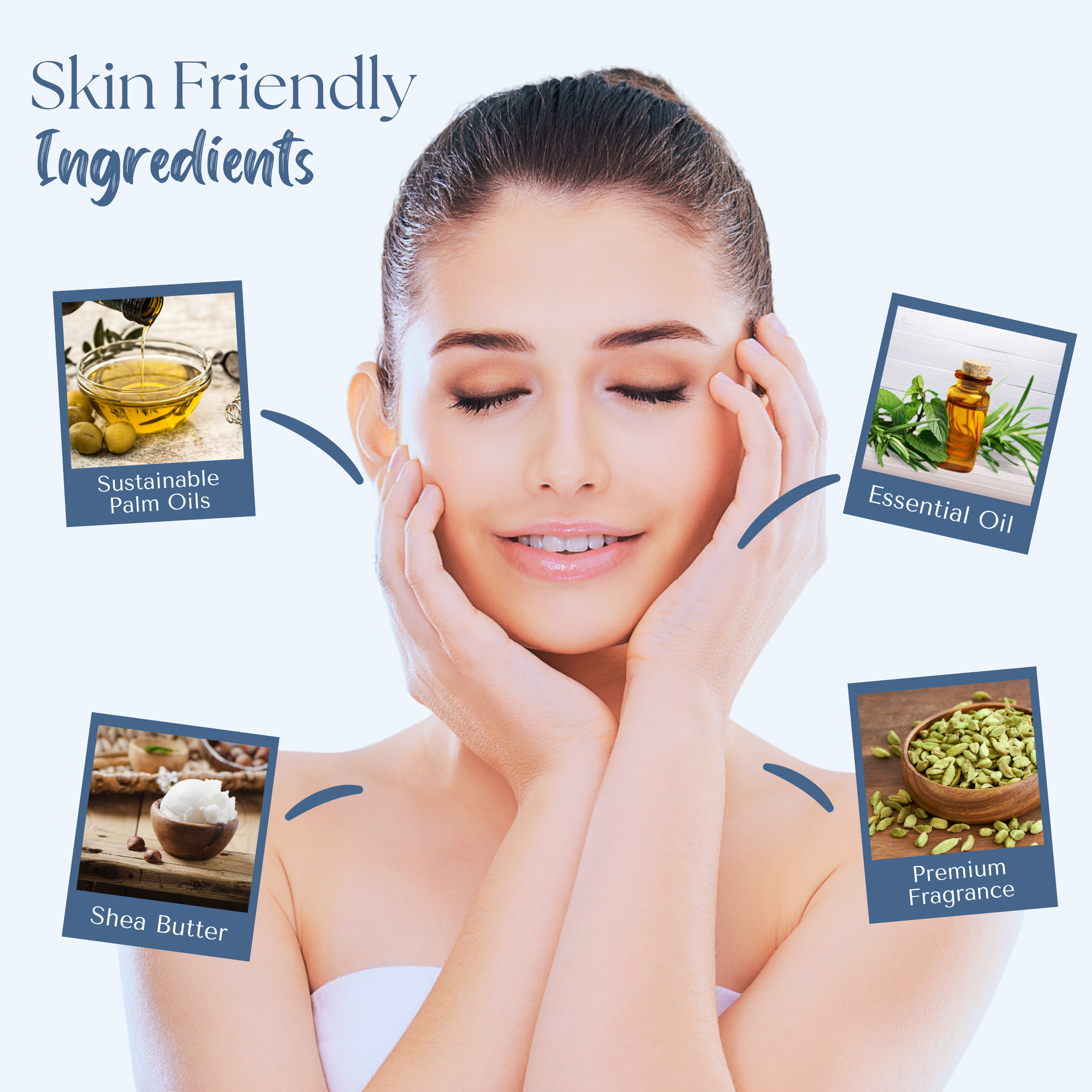 Santal & Cardamon Scented Natural Soap Bars [100% Naturally derived]