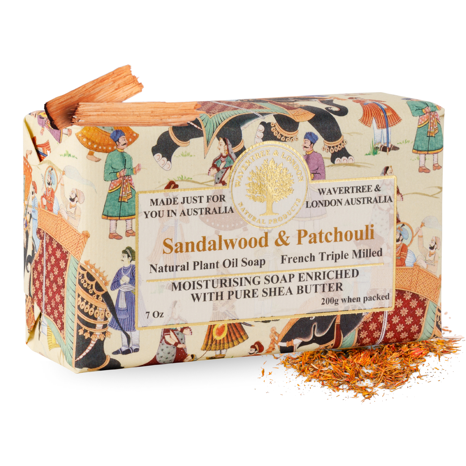 Sandalwood & Patchouli Soap Bar 200g
