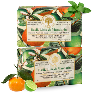 Basil Lime Mandarin Soap Bar 200g