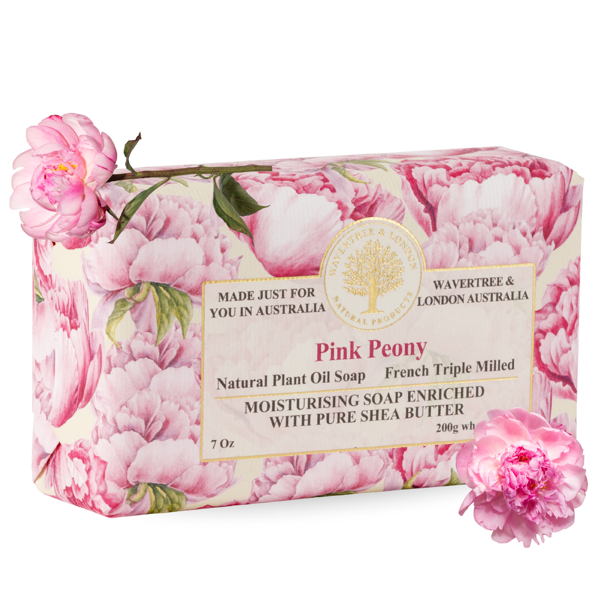 Pink Peony Soap Bar 200g