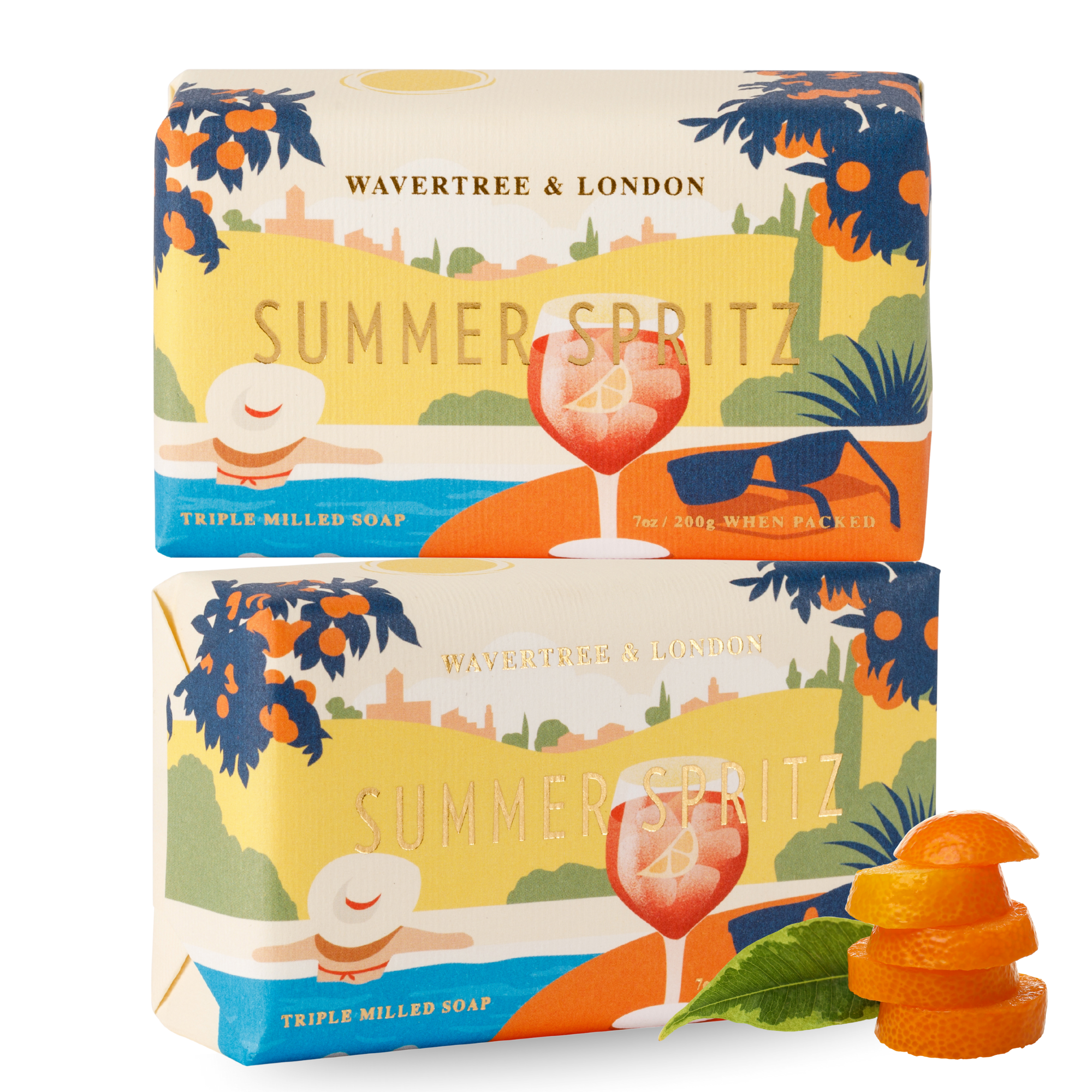 Summer Spritz Soap Bar 200g - Wavertree & London Summer Spritz Soap Bar 200g - Wavertree & London