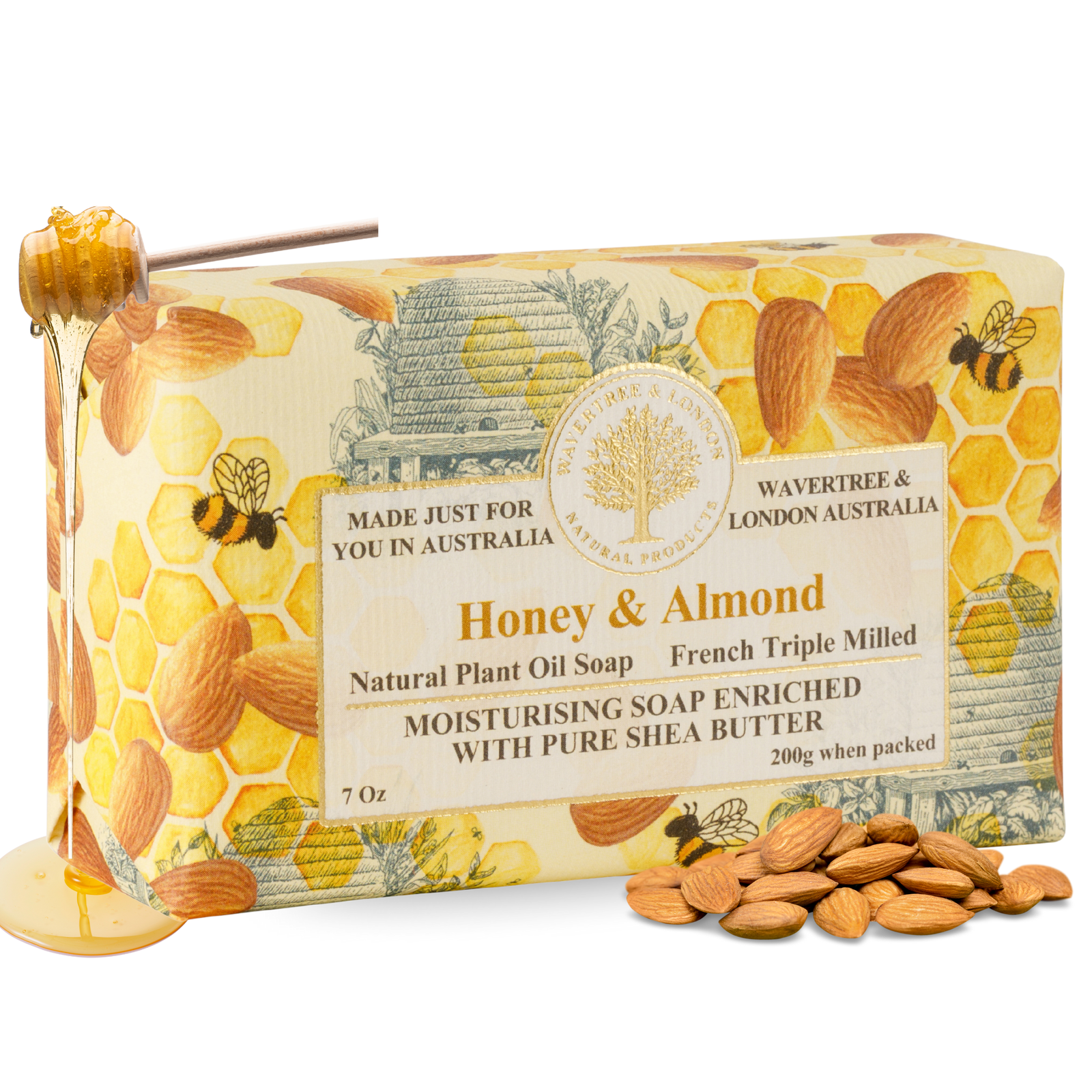 Honey & Almond Soap Bar 200g