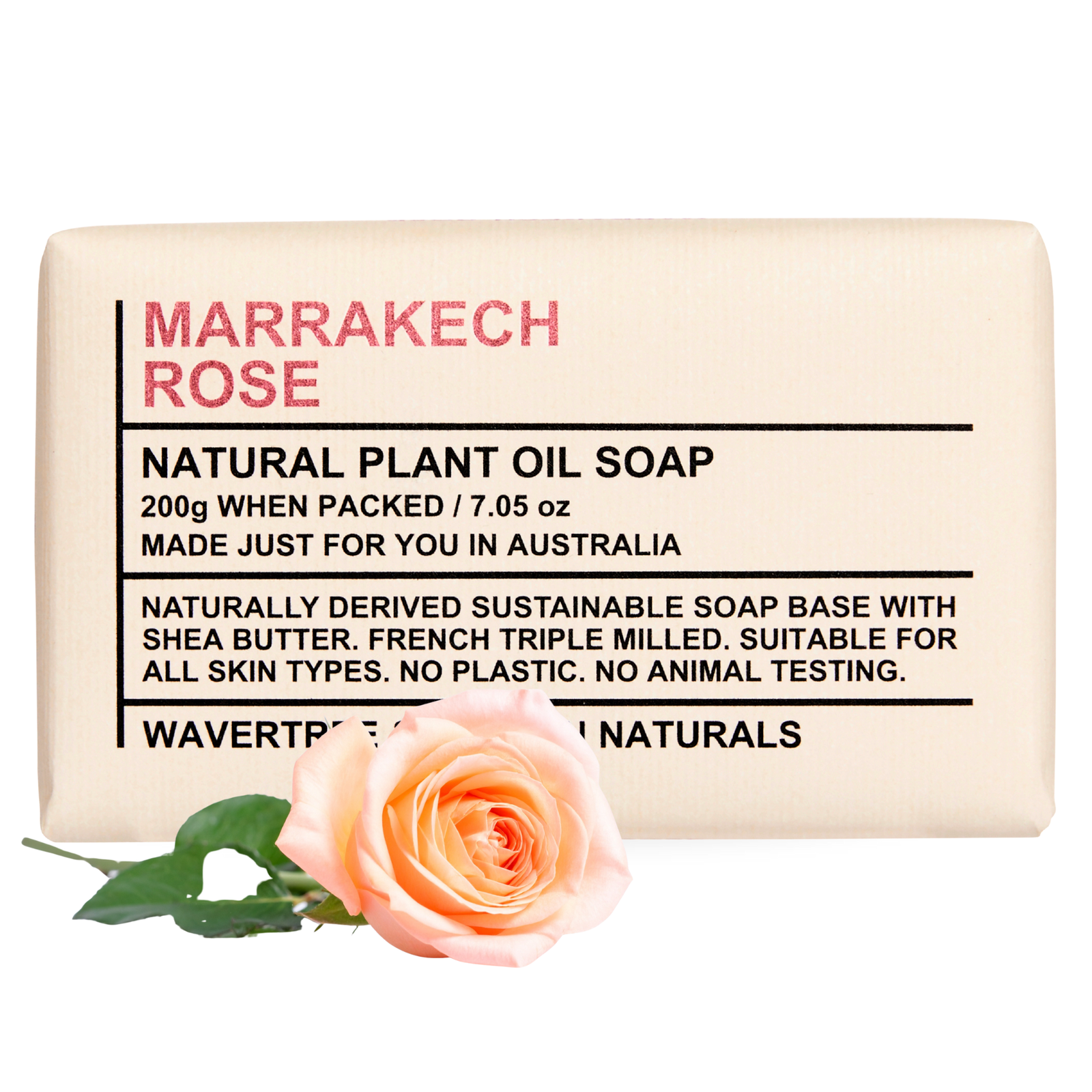 Wavertree & London Marakech Rose Scented Natural Soap Bars [100% Naturally derived]