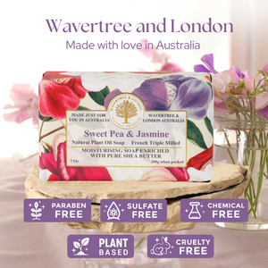 Sweet Pea Jasmine Soap Bar 200g