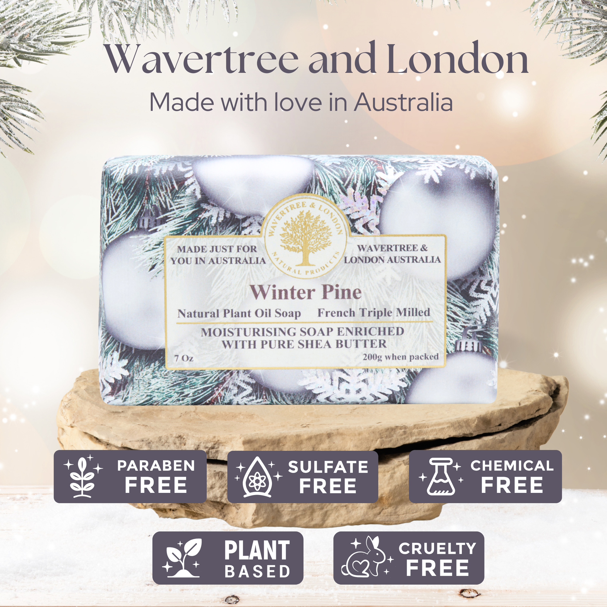 Winter Pine Soap Bar 200g