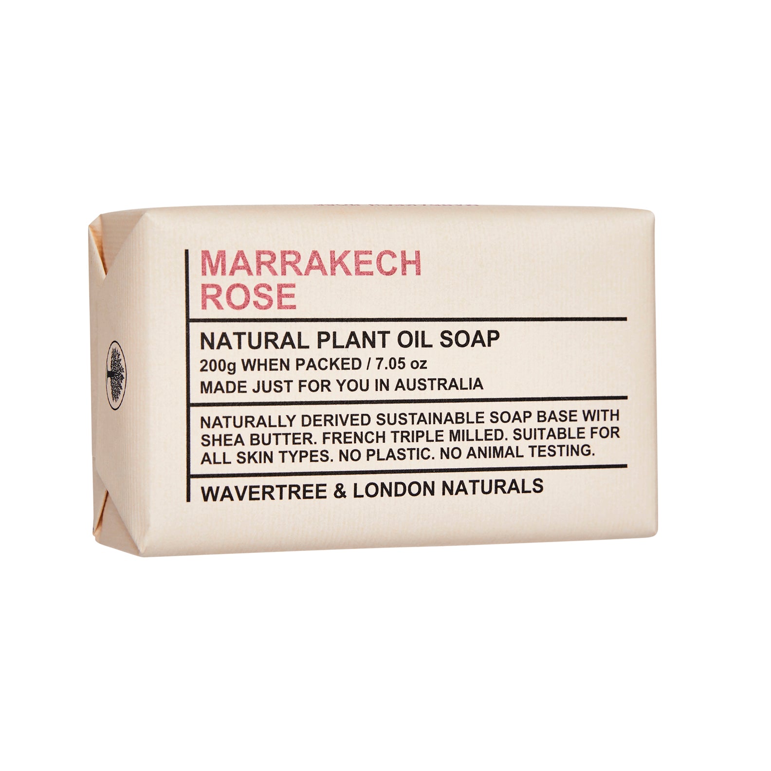 Wavertree & London Marakech Rose Scented Natural Soap Bars [100% Naturally derived]