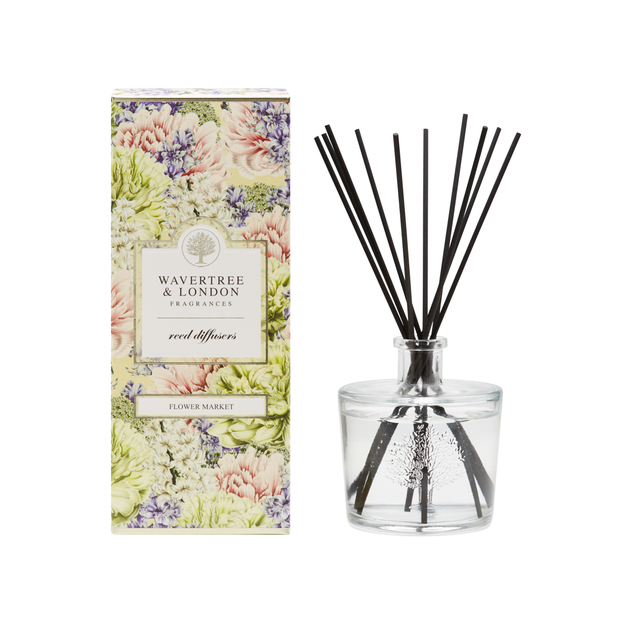 Wavertree & London Flower Market Reed Diffuser – 250ml, Long-Lasting ...
