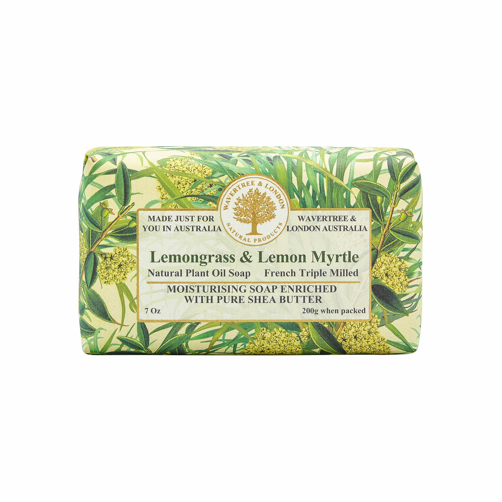 Lemongrass & Lemon Myrtle Soap Bar 200g